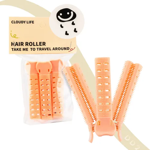 Set Ruleros X3 De Plastico Cabello Rulos Profesional Peinado
