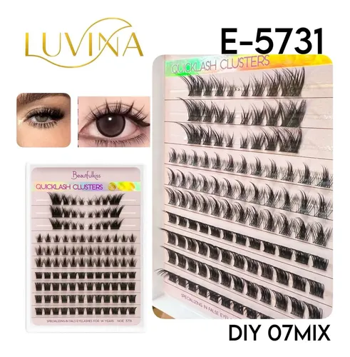 Pestañas Postizas Diy Extensiones Ramilletes Luvina Lashes