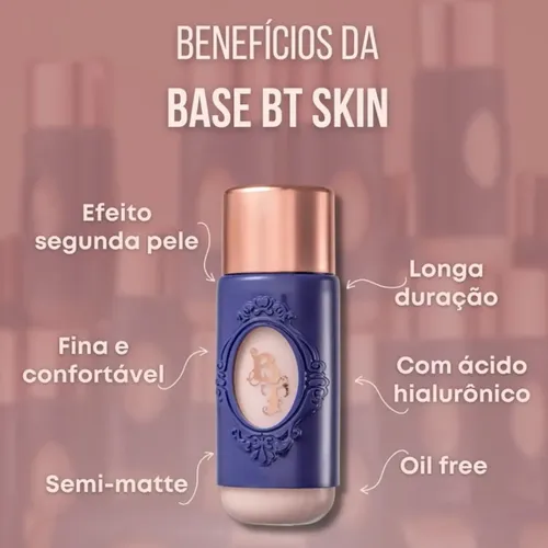 Base Bruna Tavares – Bt Skin – Base Líquida Mate Facial Tono F40