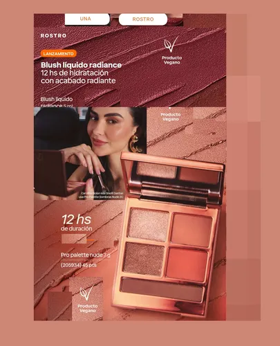 Pro Paleta De Sombras 7g Una Natura Vegano