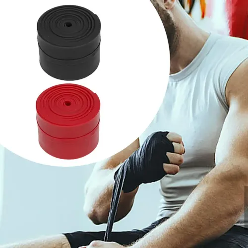Bandas De Hilo Muscular Fitness Band 2 Rollos Negro.