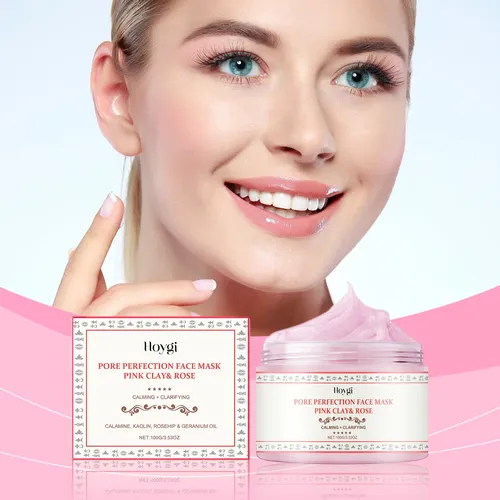 Mascarilla Facial Hoygi Pink Clay  Hidratante Y Suave Limpi