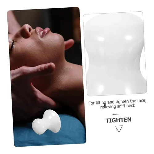 Set 2 Gua Sha De Jade Blanco Para Masajes Y Spa