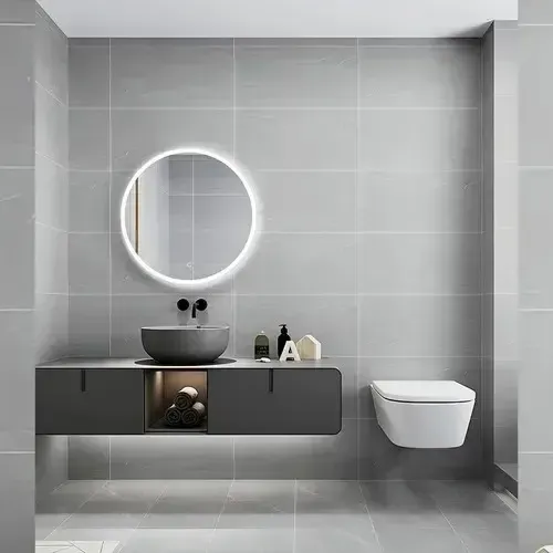 Espejo Touch Luz Led 58 Cm Diam Redondo Sin Maco