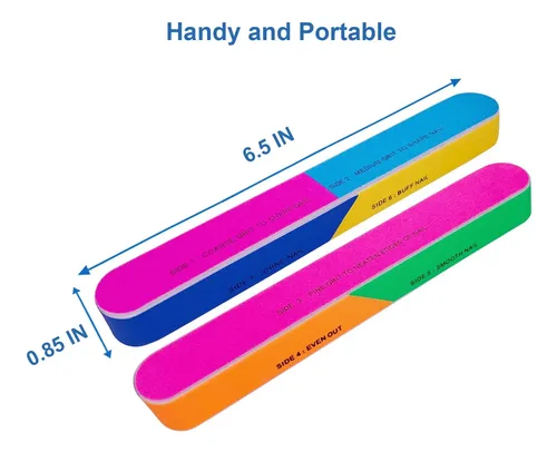 Ahatopia Buffer 7 Vías 6 Piezas Para Uñas