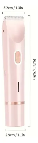 Depiladora Corporal 2 En 1 Mujer Recargable Rosa