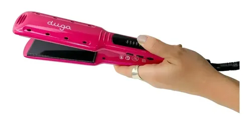 Plancha Para Cabello Humedo Y Seco Duga, Profesional 70 Watts D207 Color Rosa