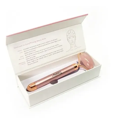 Masajeador Jade Roller Energy Beauty Roller Cuarzo Rosa