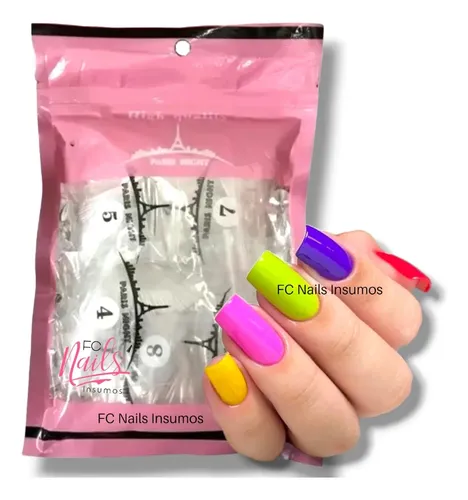 Tips X 500 Paris Night Para Soft Gel Press On