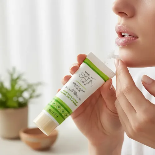 Mascarilla Exfoliante De Labios De Karité Satin Lips 8 G