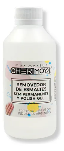 Removedor De Esmalte Semipermanente Cherimoya 250ml Uñas