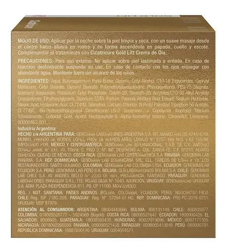 Cicatricure Gold Lift Crema De Noche Antiarrugas 50g