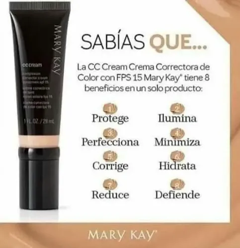 Crema Correctora Con Color Y Fps 15 Mary Kay Light To Medium