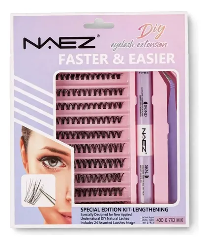 Kit Extensiones De Pestañas Diy Mix Alargamiento 40d 0.07d