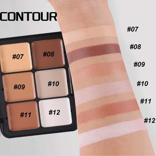 Paleta Rubor 12 Tonos Crema Multifunción – Iluminador Y *^ Crema