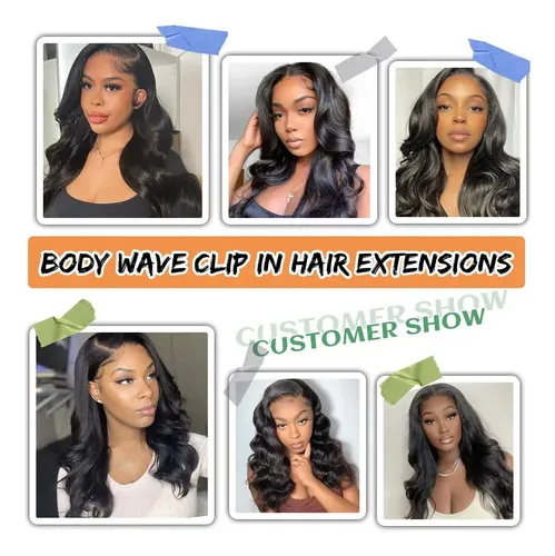 Extensiones Cabello Onda 30cm Negro Natural