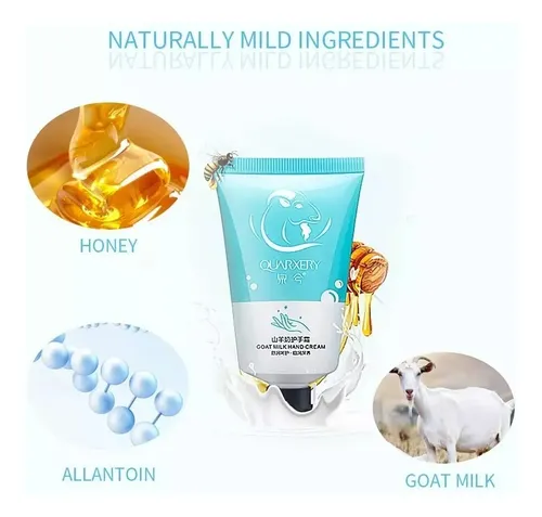 Crema Hidratante Manos Leche De Cabra Blanqueadora Premium