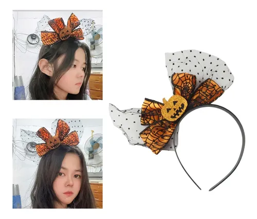 Hy Halloween Calabaza Diadema Mujeres Niñas Elástico –