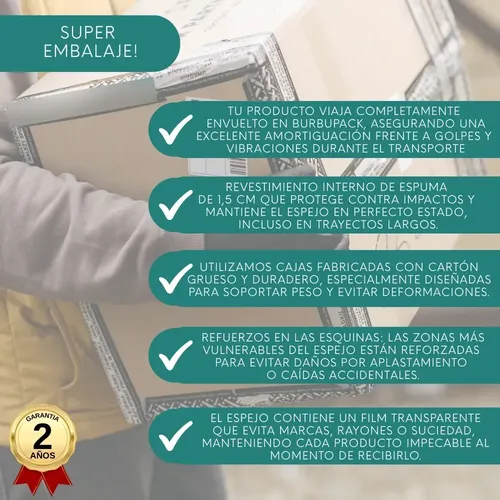 Espejo Inteligente Led Desempañador 60×80 Luz Cálida Y Fría