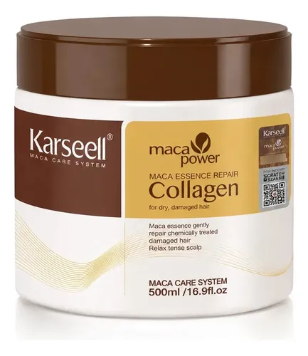 Mascara Capilar Maca Collagen 500ml Hidratacion Cabello