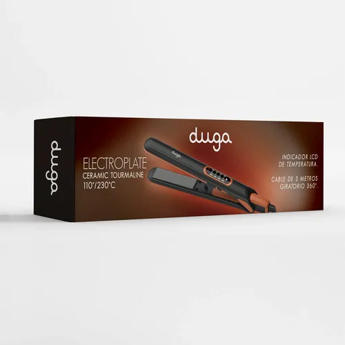 Planchita De Pelo Profesional Duga D2317 Electroplate 230°c