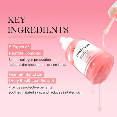 Serum Corea 5 Peptidos Ultrahidratante Pdrn Pink Medicube 30