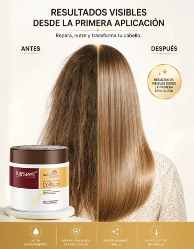 Karseell Maca Power Máscara Capilar Con Colágeno 500mL