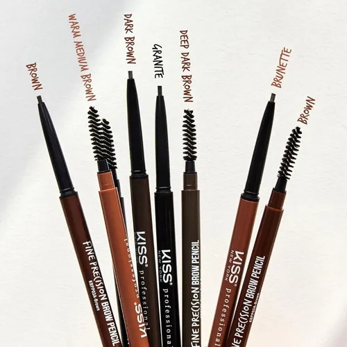 Lápiz Para Cejas Kiss New York Kbpp03 6 Tonos Cremosa