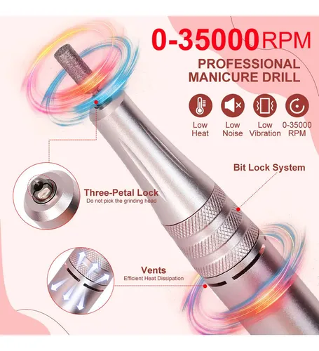 Lima Uñas Jf602 Recargable Portátil Eléctrica Kit Uñas