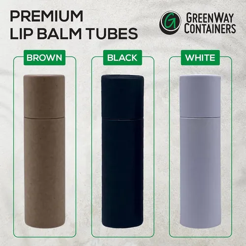 Contenedores De Bálsamo Labial De Papel Kraft 25 Uds