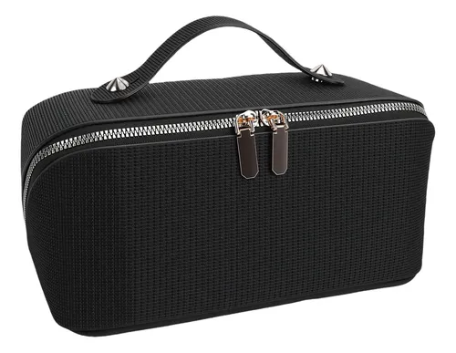 Bolsa De Maquillaje Con Lentejuelas, Plana, Abierta, Portáti