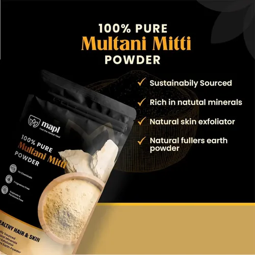 Máscara Facial Arcilla Multani Mitti Mapl 200 G