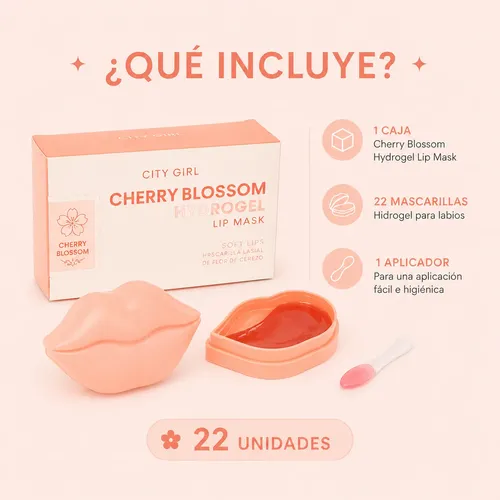 Mascarilla Labios Hidrogel Parches Hidratante 22 Unidades