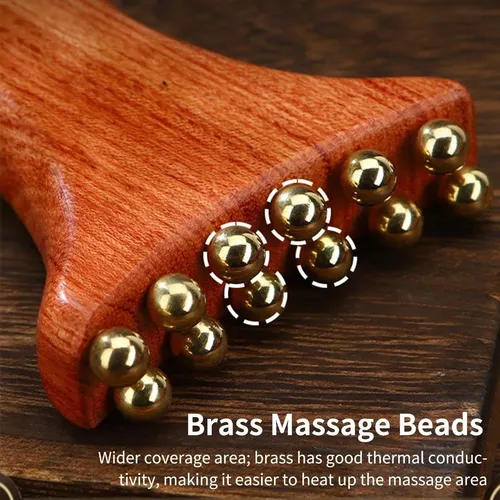 Gua Sha De Madera Para Terapia Facial Y Relajación ~~~