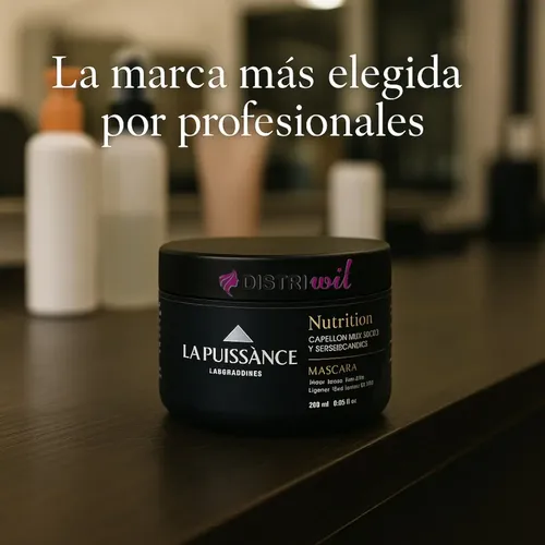 Mascara Capilar Nutricion La Puissance Acido Hialuronico En Liposomas Con Argan X250g Cabello Muy Seco – Uso Profesional Hidratacion Brillo Suavidad Humectacion Renovacion Restauradora