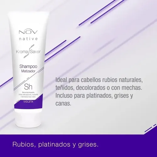 Nov Shampoo Kroma Saver Matizador Violeta Rubios X 250 Ml