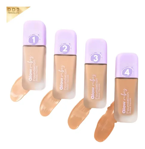 Base De Maquillaje Liquida Skora C/ Difusor Envase De Vidrio