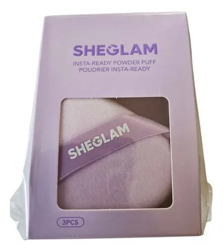 Sheglam Trio Borla Esponja Triangulo Para Polvo Maquillaje Color Púrpura
