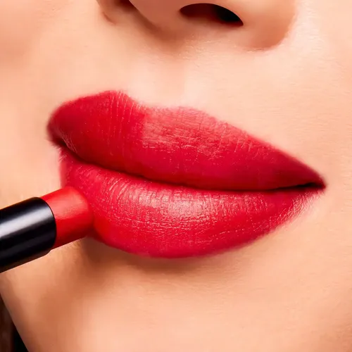 Labial Mac Powder Kiss Velvet Blur Slim Stick Color Ruby New