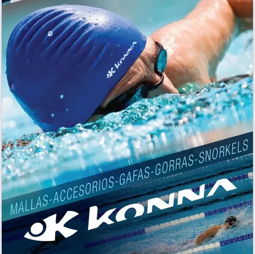 Gorra De Natacion Baño Konna Pro Bubble Pelo Largo