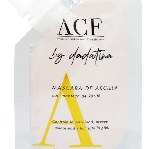 Acf By Dadatina Mascara De Arcilla Limpieza Facial Vegano
