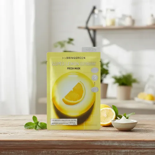 Mascarilla Facial Ilumina Bringgreen Limon Glutation 1 Un