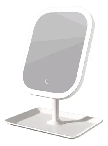 Q Ovo Espejo De Maquillaje De Mesa Recargable Con Luz Led M