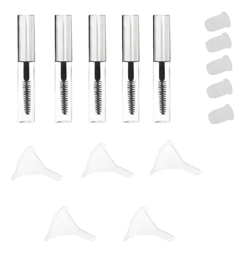 Compatible Con Genérico Kit 5 Frascos Rímel Rellenables /