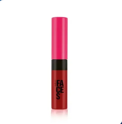Lápiz labial líquido mate Red Love de Natura Faces, 5,5 ml, Red Love