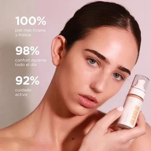 Base De Maquillaje Fluida Regina Aire Serum Niacinamida 30ml 01 Claro