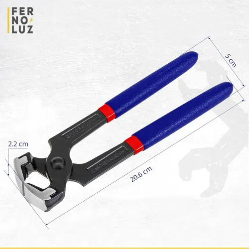 Tenaza Carpintero 200mm Emtop CRV Con Mango Antideslizante