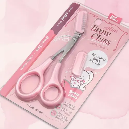 Tijeras Para Cejas De Acero Inoxidable Con Peine Portátil