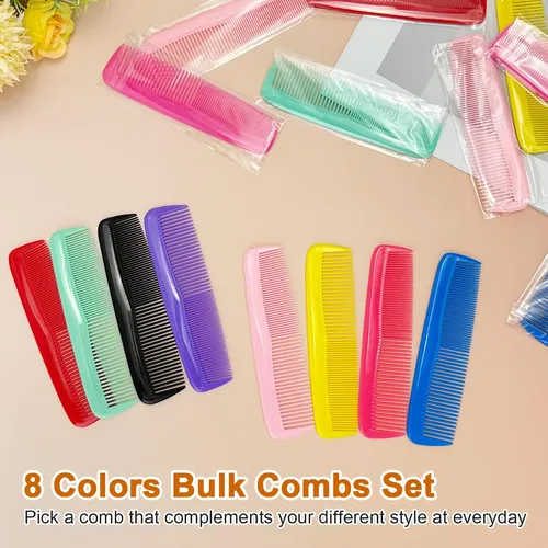 Peine Para Cabello Josehana 13cm 8 Colores Paquete De 20