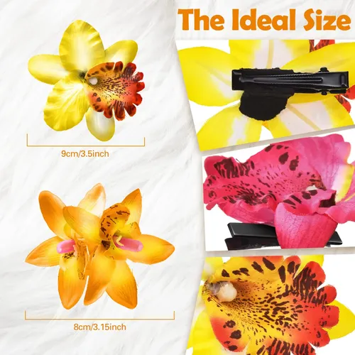 Pinza Para El Pelo Con Forma De Flor Jexine Hawaiian Artific